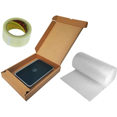 Immagine di Scatole di cartone resistenti e sicure protettive per laptop (Quantità: 50, kit selezionato: 51 x 38 7 cm+involucro a bolle nastro)