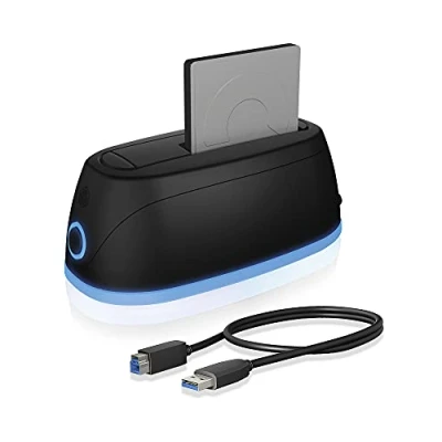 Immagine di ICY BOX IB 1124L C3, 1 bay SATA III SSD/HDD DockingStation, USB 3.0 Type C®/Type A Docking Station per hard disk