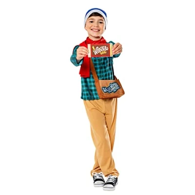 Immagine di Rubie&#039;s Costume ufficiale Willy Wonka e The Chocolate Factory Charlie Bucket per bambini, taglia L, età 7 8 anni