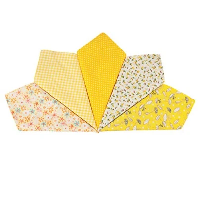 Immagine di HOULIFE Fazzoletti da donna in puro cotone giallo, 5/10 pezzi, 36 x cm, regalo per la festa della mamma multicolore Medium