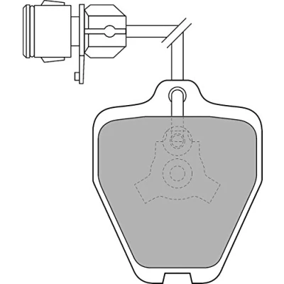 Immagine di DELPHI LP1463 Kit pastiglie freno con contatto segnalazione usura foglio adesivo accessori AUDI: A6 C5 Avant, Sedan, A8 D2