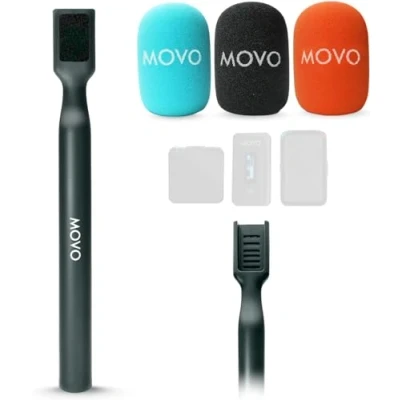 Immagine di Movo WMX HM Adattatore per microfono Wireless portatile sistemi Mini e 2 Compatibile con DJI Mic, Rode GO, Hollyland Lark altri Supporto