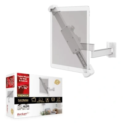 Immagine di Barkan Supporto per tablet dispositivi da 7 a 14 pollici, con rotazione 360 gradi, compatibile Apple iPad/Air/Mini, Samsung Galaxy Tab, Fire HD 7/8/10