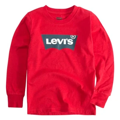 Immagine di Levi&#039;s Lvb L/S Batwing Tee, Maglia a maniche lunghe Bambini e ragazzi, Rosso (Levis Red), 10 anni