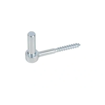 Immagine di Alberts 306748 Cardine ad avvitare, gancio a J, con filettatura tagliata, zincata blu, entrata Ø14 mm, lunghezza 105 mm