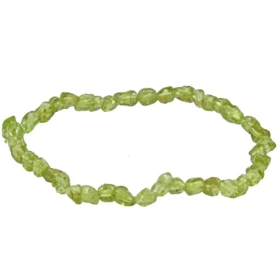 Immagine di Lebensquelle Plus Bracciale con schegge Peridot in Pietra preziosa di, 19 cm,
