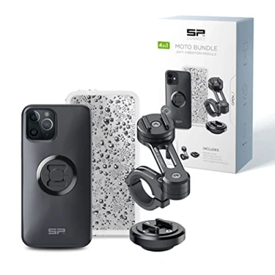 Immagine di SP CONNECT supporto per cellulare moto con modulo anti vibrazione iPhone 12/12 Pro impermeabile ciclomotore accessori tutti gli smartphone