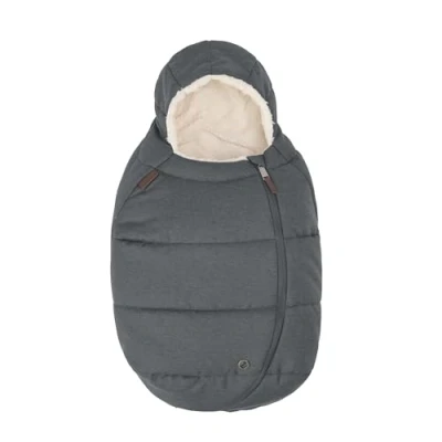 Immagine di Maxi Cosi Sacco Invernale Imbottito per Seggiolino Auto Neonato, Comodo, Pratico e Sicuro, Tessuti Morbidi, Lavabile, Compatibile con i Seggiolini Neonato Cosi, Twillic Graphite