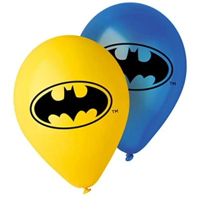 Immagine di Palloncini stampati Batman in lattice, 10 pezzi