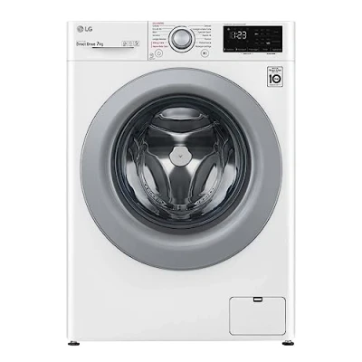 Immagine di LG AI DD F2WV3S7S4E Lavatrice Slim a Carica Frontale 7 kg, 1200 giri/min, Serie V3, Lavaggio Vapore, Motore Inverter Direct Drive, Smart Diagnosis, Libera Installazione, Bianca