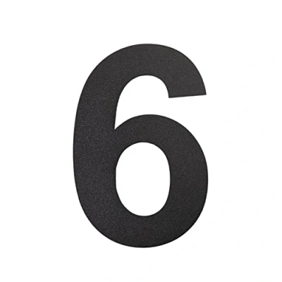 Immagine di nanlyiau Numeri civici Nero 10in/25.4cm Numero di Acciaio civico esterno in Solido Inossidabile 304,Aspetto Fluttuante (black 10in6/9)