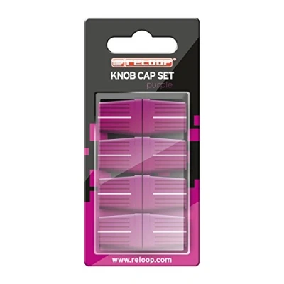 Immagine di Reloop Knob Cap Set purple 8 tappi per manopole, Rivestimento in gomma una presa sicura, Compatibile con la maggior parte dei mixer e controller DJ, viola
