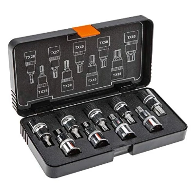 Immagine di NEO TOOLS 08 707 Set bussole 9 Torx interno Acciaio al cromo vanadio, per utensili 1/2