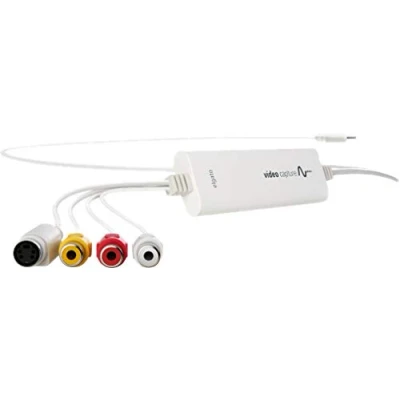 Immagine di Elgato Video Capture dispositivo USB 2.0 per schede di acquisizione, facile da usare, converte analogico in digitale, con adattatore VHS VCR TV a DVD, Mac, Windows o iPad
