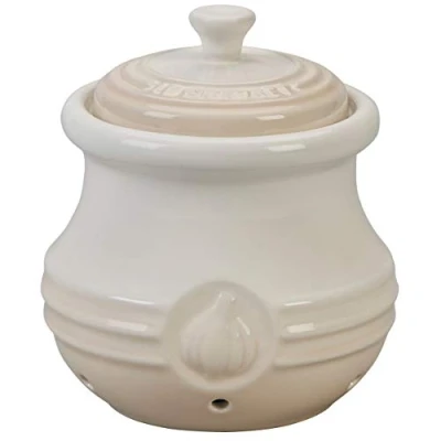 Immagine di Le Creuset Porta aglio in gres vetrificato, 0.3L, Meringue, 70832307160000