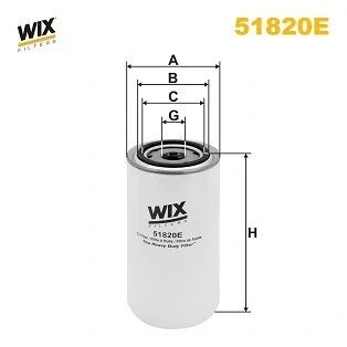 Immagine di WIX FILTERS 51820E Filtro olio 1 12 UNF ad avvitamento