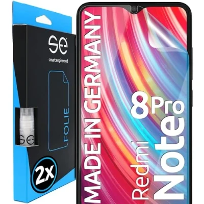 Immagine di smart engineered 3D Pellicola Protettiva per Schermo Xiaomi Redmi Note 8 PRO [2 Pezzi Transparente, Case Friendly, qualità dell&#039;immagine Full HD,Pellicola TPU