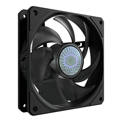 Immagine di Cooler Master SickleFlow 120 Custodia e ventola di raffreddamento, Pale Air Balance ottimizzate, 62 CFM, 2,5 mmH2O, da 8 a 27 dBA, Nero