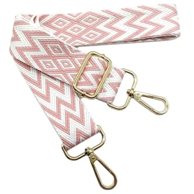 Immagine di Tracolla per Borse Donna Rosa Cinghia Della Borsa Larga, Regolabile con Gold Moschettone, Durevole Crossbody Borsa, Borsetta, Chitarra DIY Spalla Accessori Ragazze, 708