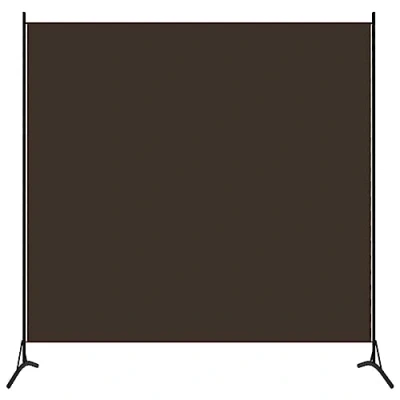 Immagine di vidaXL Paravento a 1 Pannello Divisorio Separè Byobu Pieghevole Schermo Separatore Ambienti Interni Protezione Privacy Marrone 175x180 cm