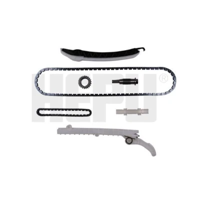 Immagine di HEPU 21 0587 Kit Catena distribuzione con ingranaggio comando dentata, chiusa MERCEDES BENZ: Classe C T modell, B