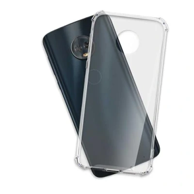 Immagine di mtb more energy® Custodia Crystal Armor per Motorola Moto G6 Plus (5.9&#039;&#039;) Hard PC Back &amp; Soft Silikon Bumper Angoli rinforzati Trasparente TPU Case Cover