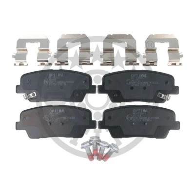 Immagine di OPTIMAL BP 12631 Kit pastiglie freno Assale posteriore con segnalatore acustico usura accessori HYUNDAI: Santa FE 2, 3, Grand Fé