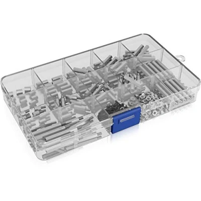 Immagine di Icy Box Kit fai da te per Raspberry Pi M2.5, con distanziatori, viti/dadi, in ottone, colore: Argento