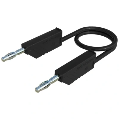 Immagine di SKS Hirschmann CO MLN 100/1 Cavo di misura Spina a banana 4 mm 1.00 m Nero 1 pz.