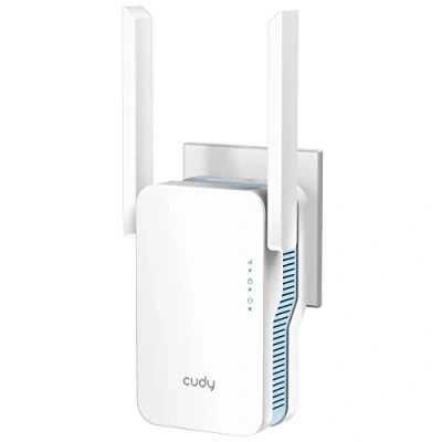 Immagine di Cudy RE1200 Booster wireless AC1200 Dual Band WiFi Extender, Range 300 Mbps su 2,4 GHz, 867 5 copre fino a 1500 piedi quadrati, collega 30 dispositivi, modalità AP, WPS