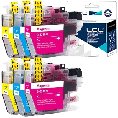 Immagine di LCL Cartucce d&#039;inchiostro Compatibile LC3217 LC3219 LC 3219XL LC3219XL LC3219XLC LC3219XLM LC3219XLY (2Ciano 2Magenta 2Giallo) Sostituzione per Brother MFC J 5330DW XL J5330DW J5830DW