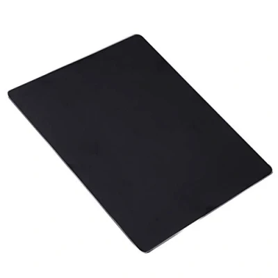 Immagine di Tappetino per Mouse in Alluminio Metallo Doppia Faccia Pad Rigido Impermeabile Laptop, Computer e PC 220 * 180 2 MM (Nero)
