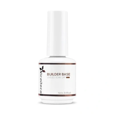 Immagine di Nicedeco 7 in 1 Trasparenti Builder Base Gel Nudo Rosa Ricostruzione Unghie Smalto Semipermente per Soak Off UV LED Polish Lunga Durata &amp; Facile da Usare, 1x15ml