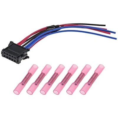 Immagine di eMagTech Cablaggio di Resistenza del motore ventilatore con connettore 50 mm² 1,50 a treccia riparazione compatibile Renault