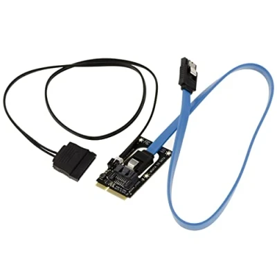 Immagine di KALEA INFORMATIQUE Adattatore da SATA a mSATA con alimentatore per il disco rigido, sostituire un SSD HDD tradizionale