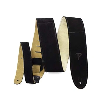 Immagine di Perri&#039;s Leathers Ltd. 1 Tracolla per Chitarra Imbottitura in Pelle di montone Lunghezza regolabile Nero (DL325S 202)