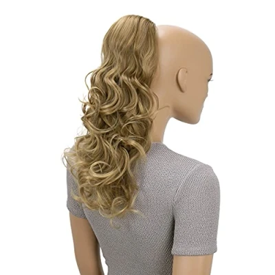 Immagine di CAISHA 45cm Lunga Posticcio Per Capelli Julia Con Coulisse Voluminoso Extensions I Ondulato Marrone Chiaro Mix PH27
