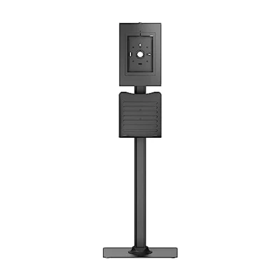 Immagine di PureMounts® supporto per tablet con custodia in acciaio bloccabile IPad 5/6/7/8/9/ Air 9.7&quot;/ 10.5&quot;/10.9&quot;/ 9.7&quot;/10.5&quot;/11&quot; e Samsung Tab A 10.1 (2019)/ A7/S6 Lite 10.4&quot;, nero