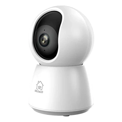 Immagine di DELTACO Smart Home Pan Tilt Telecamera di sicurezza IP Interna PTZ Mobile 2MP 1080p ONVIF/RTSP Wifi App Bianco