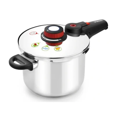 Immagine di MONIX Selecta Pentola a Pressione Rapida, Acciaio Inossidabile, 25 cm