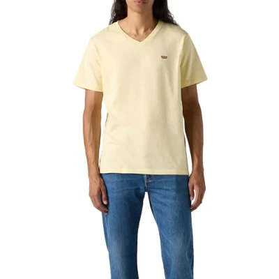 Immagine di Levi&#039;s Original Vneck Tshirt basic, Uomo, Taglia: Medium, Double cream