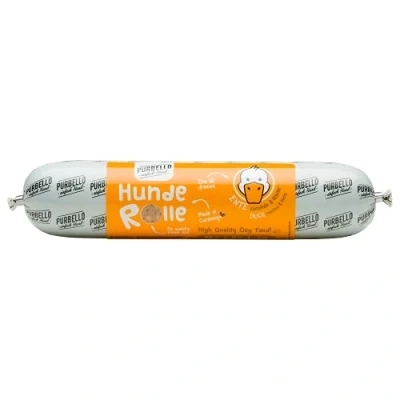 Immagine di PURBELLO Roll per cani con patate ed erbe Monoprotein ad alto contenuto di carne Mangime umido salsicce resistente al taglio e senza cereali 8 x 400 g