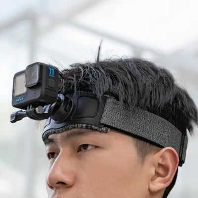 Immagine di SUREWO Cinghia per la testa a sgancio rapido GoPro, regolabile, compatibile con GoPro Hero 12/11/10/9/8/7/6/5 nero, DJI Osmo Action 4/3/2, Insta 360 e altre