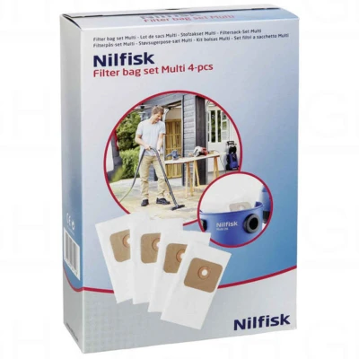Immagine di Nilfisk Stofzak multi ( range t/m 2016 ) 4 stuks 107402336