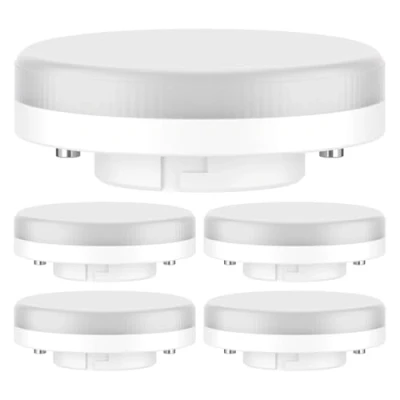Immagine di ledscom.de 5 pezzi lampadina GX53 LED, bianco caldo (2700 K), 6,2 W, 509lm, 97, opaco