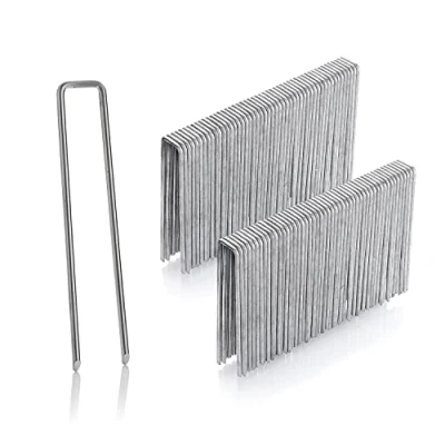 Immagine di GardenMate 100 Picchetti per Fissaggio a Terra Zincati in Filo d’Acciaio Galvanizzato Lunghezza mm, Larghezza 13 Diametro 2,9 mm