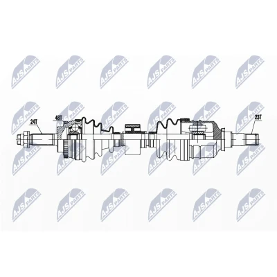 Immagine di NTY NPW TY 179 Albero motore / Semiasse Assale anteriore Dx 876