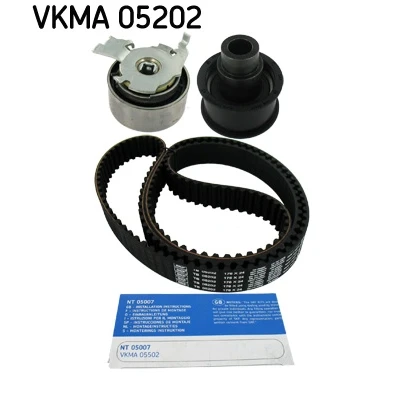 Immagine di SKF VKMA 05202 Kit cinghia di distribuzione 176 con profilo dente arrotondato OPEL: Astra G Caravan, F CC, CC