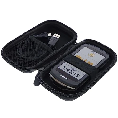 Immagine di foto kontor Custodia compatibile con Garmin Edge 1040 / Solar 1030 Plus Explore/Explore 2 GPS bike computer Copertura protettiva Borsa esterna nera