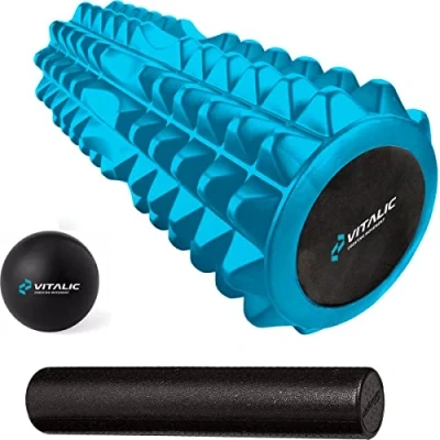 Immagine di Premium Foam roller set per la schiena, il collo e corpo rullo di massaggio Trigger point con palla da Vitalic